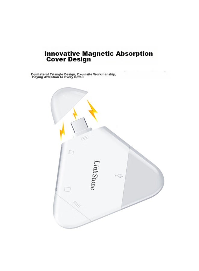 Linkstone Liantuo Multi-function Card Reader Compatible With Phones, Computers, Cameras, Sd Cards, High-speed Tf Cards, Huawei, Apple Ipad Tablets, Universal Tf Card Reader - Image 3