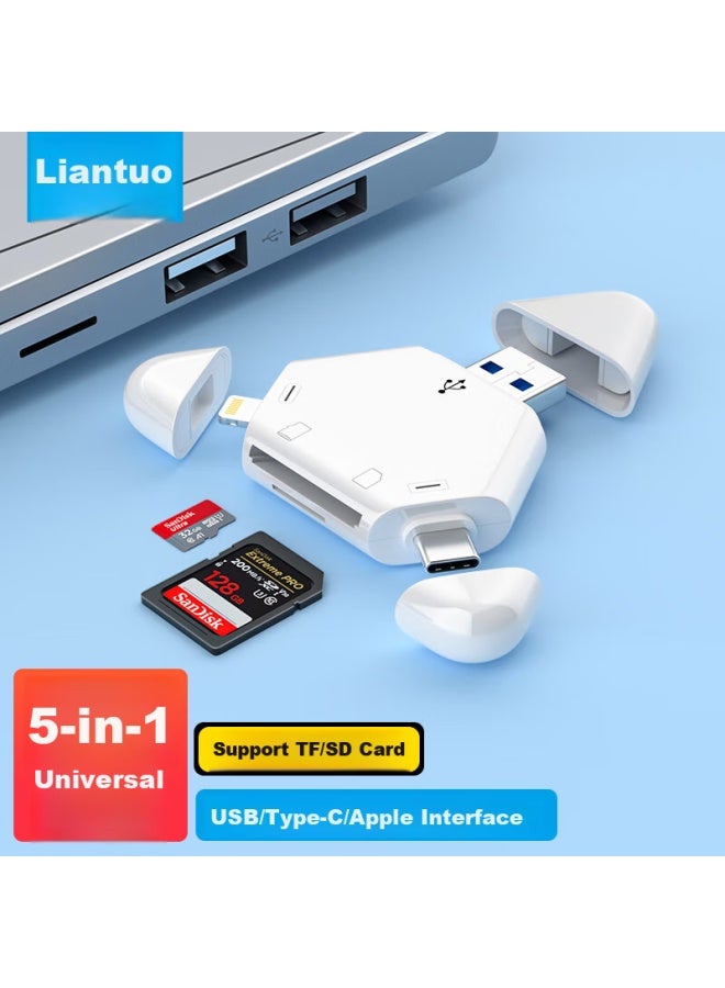 Linkstone Liantuo Multi-function Card Reader Compatible With Phones, Computers, Cameras, Sd Cards, High-speed Tf Cards, Huawei, Apple Ipad Tablets, Universal Tf Card Reader - Image 4
