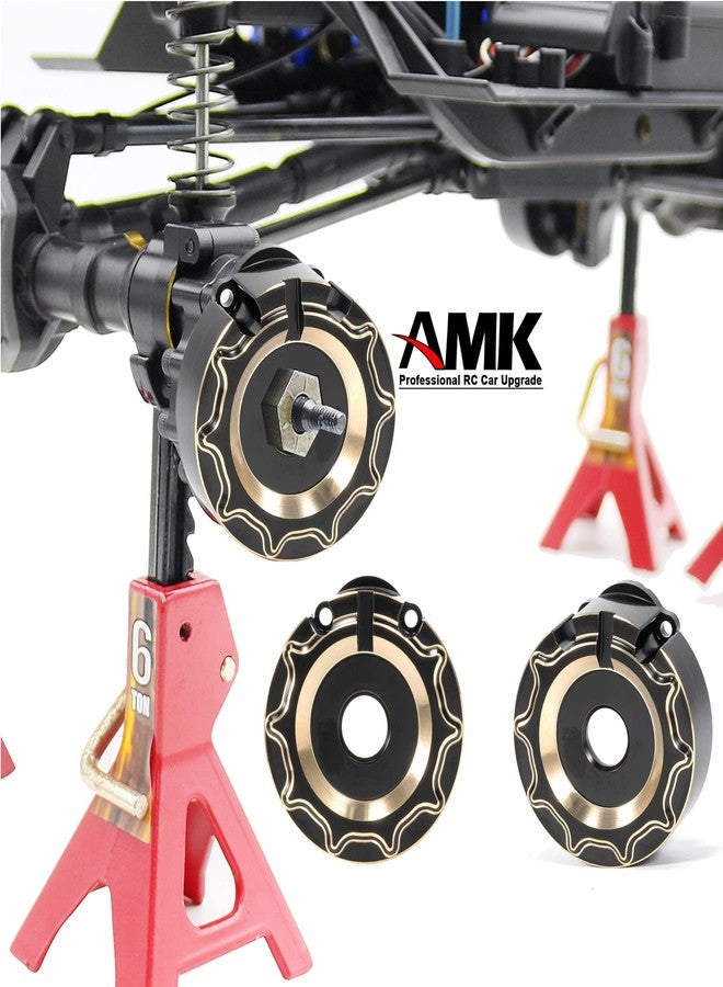 AMK TRX4 Brass C-Hubs Caster Blocks Diff Cover Brass Front Axle Counter Weight for 1/10 RC Crawler TRX6 TRX4 Upgrade Parts (A 4-in-1) - Image 2