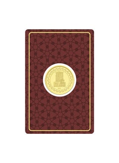 FK Jewellers 1g Gold Coin with Flower & UAE Heritage Building Design - 1 Grams 24KT 999.9 Purity  - Image 3