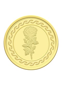 FK Jewellers 1g Gold Coin with Flower & UAE Heritage Building Design - 1 Grams 24KT 999.9 Purity  - Image 4