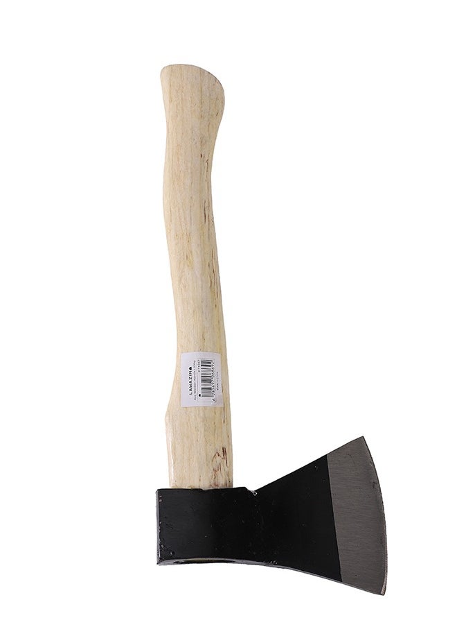 LAWAZIM Axe Wooden Handle - 800g - Clean Cutting with Durable Steel Head and Wooden Handle - for Firewood Adventures, Survival Balanced Lopping,  Camping, Hiking, Outdoor Woodwork and Kindling  - Image 2