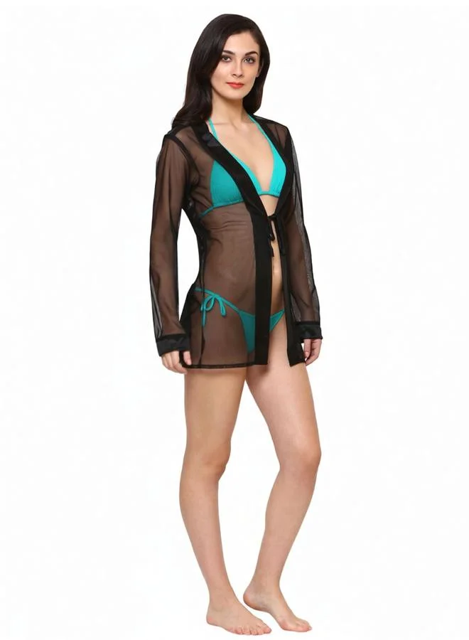 Take Two Women Front Tie Detail Cover-Up By Klamotten