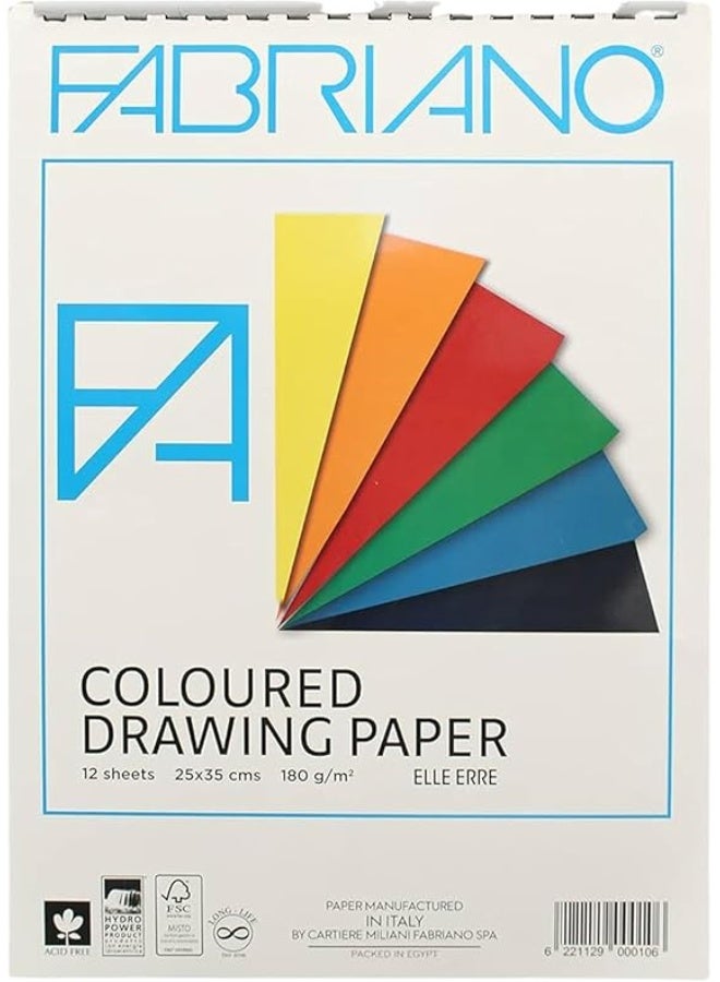 Fabriano Sketch Colours, 25x35, Coloured Papers
