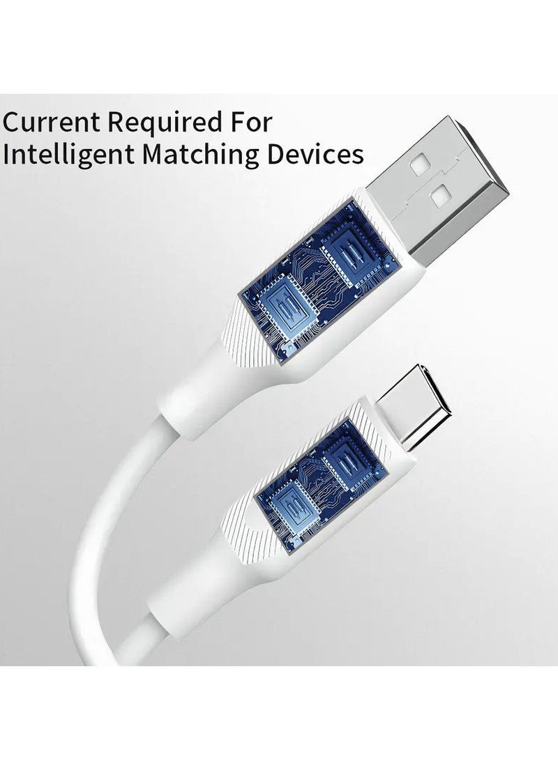 جو-ديز كابل للشحن ونقل البيانات ومزود بمنفذ Type C يدعم خاصية الشحن السريع أبيض - Image 3