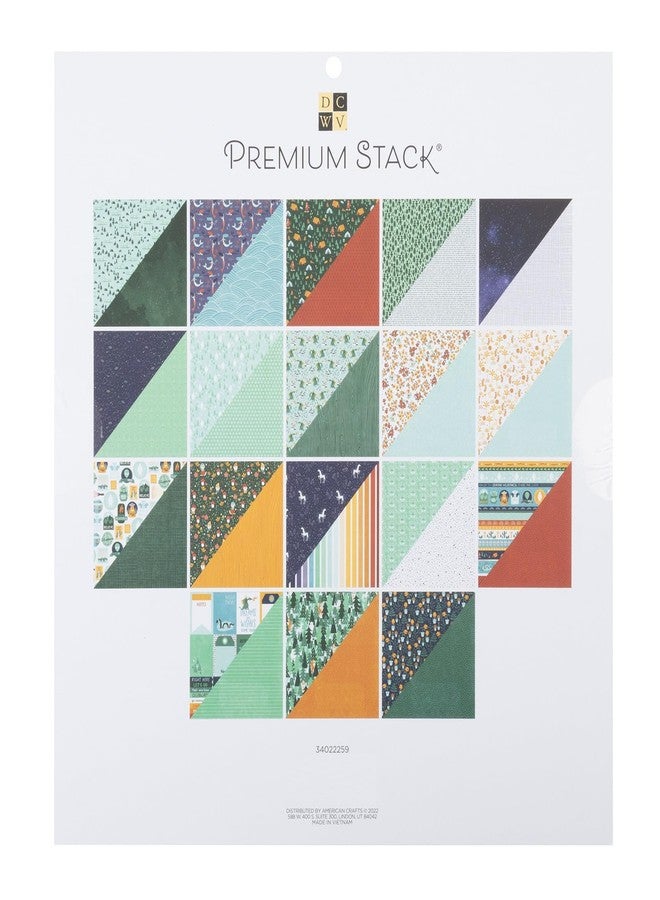 DCWV Printed Cardstock Paper 12x12, 36 Sheets of Scrapbook Paper for Crafts and Card Making, Double Sided Heavy Duty Cardstock with Foil Accents - Believe - Image 2
