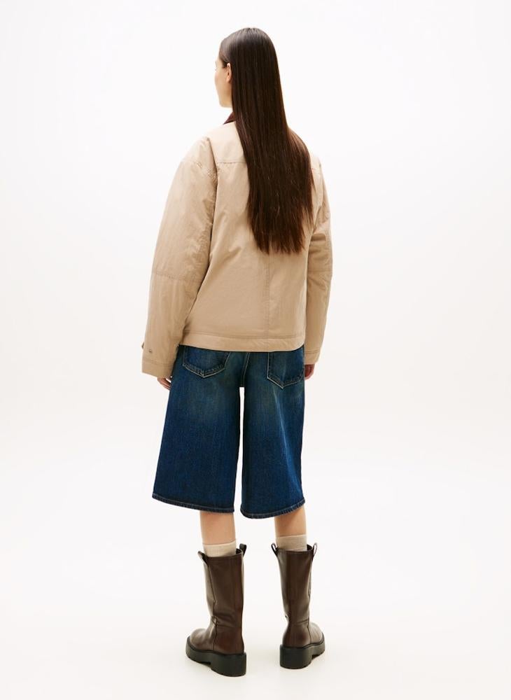 تومي جينز جاكيت منفوخ مزين بشعار العلامة التجارية - Image 2