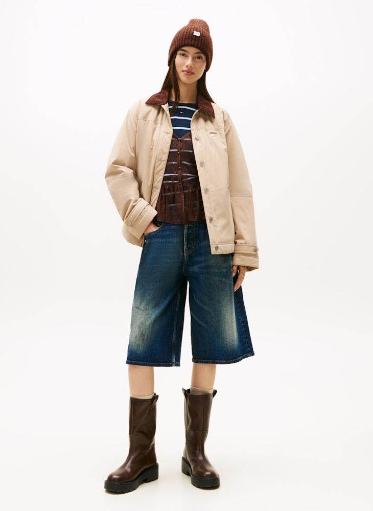 تومي جينز جاكيت منفوخ مزين بشعار العلامة التجارية - Image 4