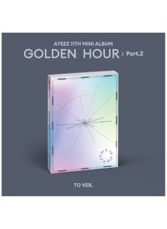 Ateez 11th Mini Album Golden Hour Part 2 To Version Kpop Music CD with Photocard Postcard Folded Poster and More
