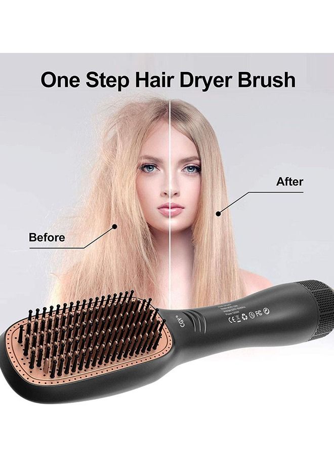 CGY Professional Steam And Infrared Hair Dryer Black/Rose Gold 380g - Image 5