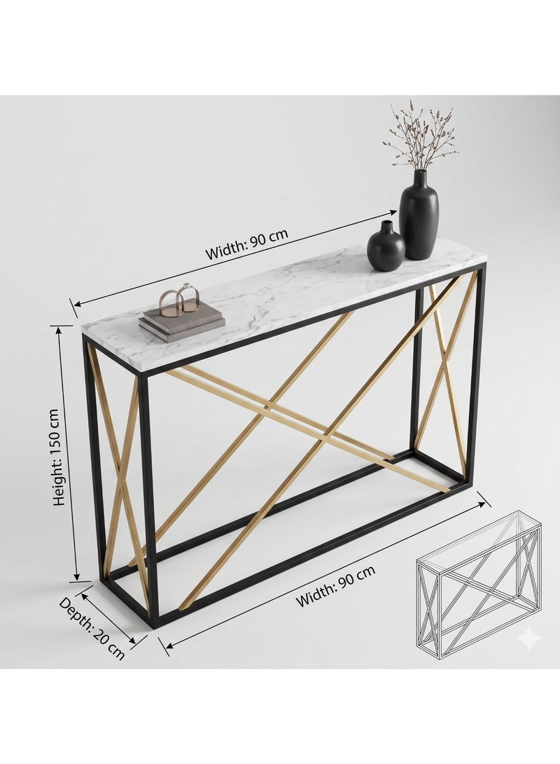 Mobellya Nest Console Black Metal . - Image 1