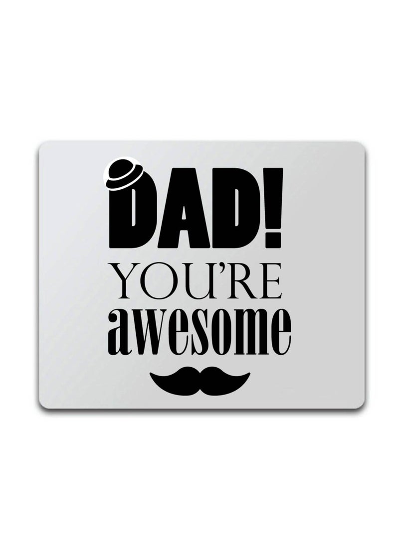 PRINTSHOP4ME - Father's Day Mouse Pad - Father's Day Mouse Pad with Shortcut Reference Guide for Mac OS, Windows - Father's Day Design Printed Mouse Pad for PC, Laptop, Gaming - Gift for Father's Day - Image 1