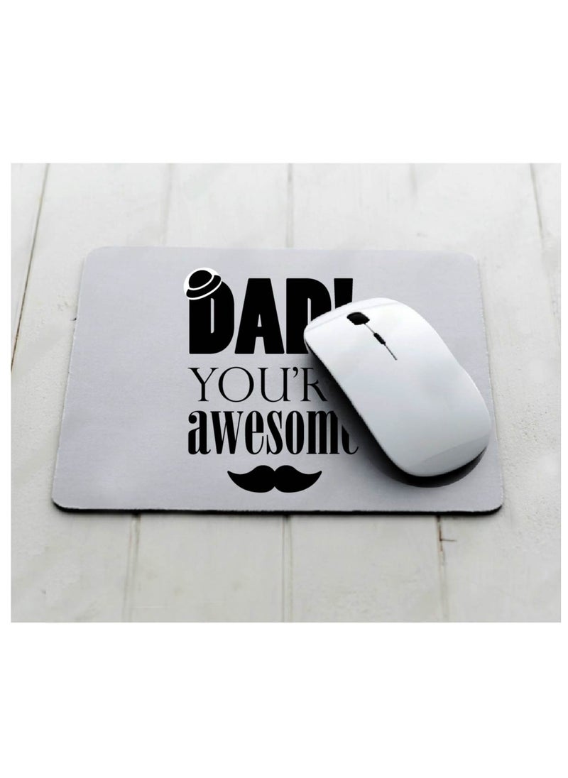 PRINTSHOP4ME - Father's Day Mouse Pad - Father's Day Mouse Pad with Shortcut Reference Guide for Mac OS, Windows - Father's Day Design Printed Mouse Pad for PC, Laptop, Gaming - Gift for Father's Day - Image 1