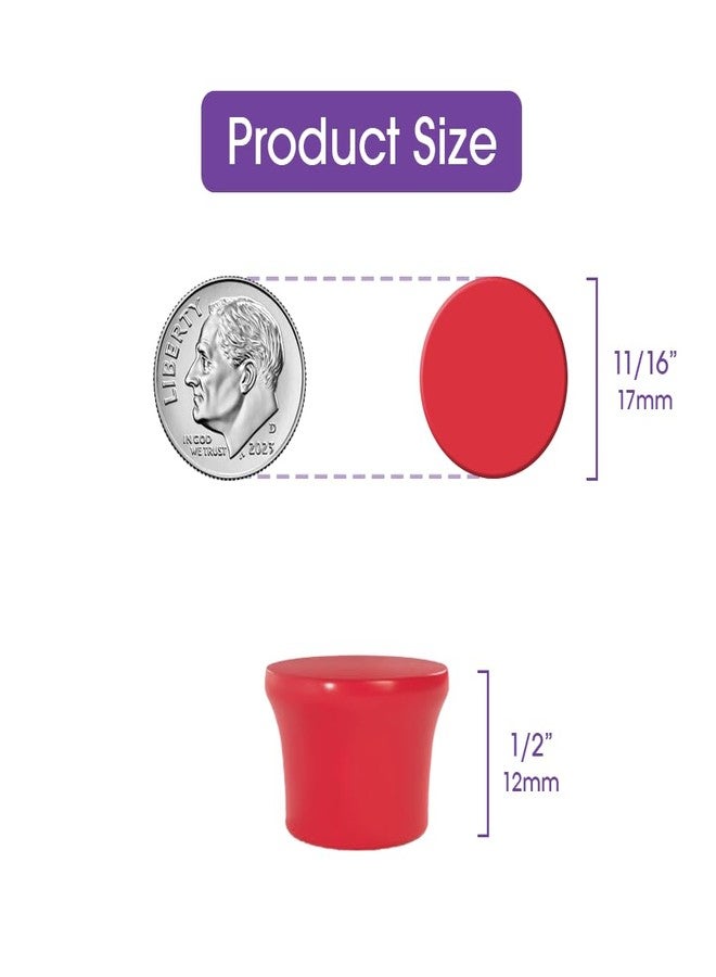 boldpurple Strong Magnets for Whiteboard, Glassboard and Fridge (Orange, 8 Pack, Small). N54 Neodymium Rare Earth Heavy Duty Magnets for Home and Office Supplies. - Image 2