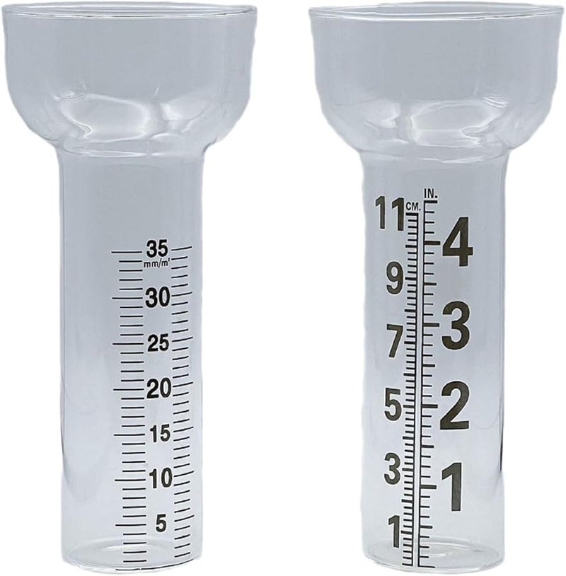 Flashlight No 2 Color Clear Double Scale Rain Gauge for Outdoor Kitchen Use - Image 4