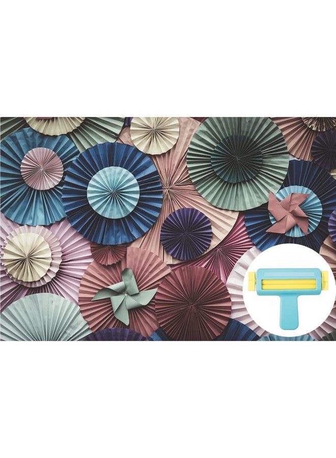 MiDube Paper Crimper Cyan Paper Quilling Craft Tools Plastic Wave Shape Making Tool Origami Craft DIY Quilling Supplies Handmade Art Paper Crafts for Holiday Cards, Home Decorations, School Gifts - Image 2