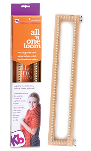 Authentic Knitting Board 18" All-n-One Loom, Adjustable, 106 pegs, 100% Hardwood - Image 5
