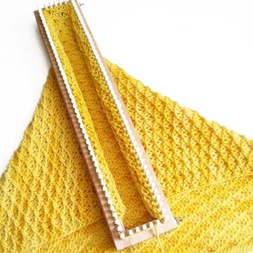 Authentic Knitting Board 18" All-n-One Loom, Adjustable, 106 pegs, 100% Hardwood - Image 4