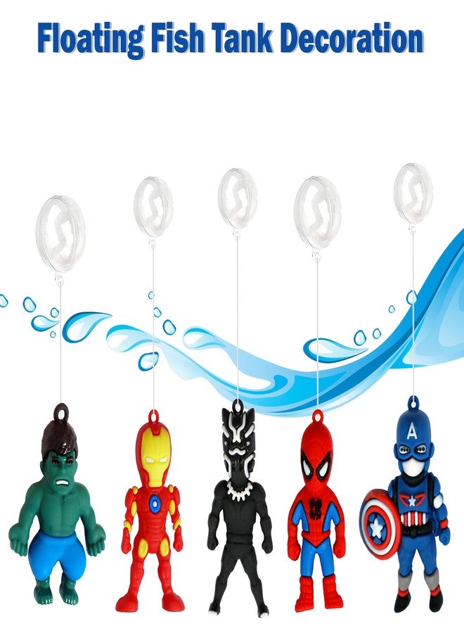 Hallofeed Aquarium Floating Cartoon Decorative Ornaments, 5-in-1 Pack Aquarium Decorative Items Fish Aquarium Accessories, Floating On Water Aquarium Decorative Item Ornament for Fish Aquarium - Image 4