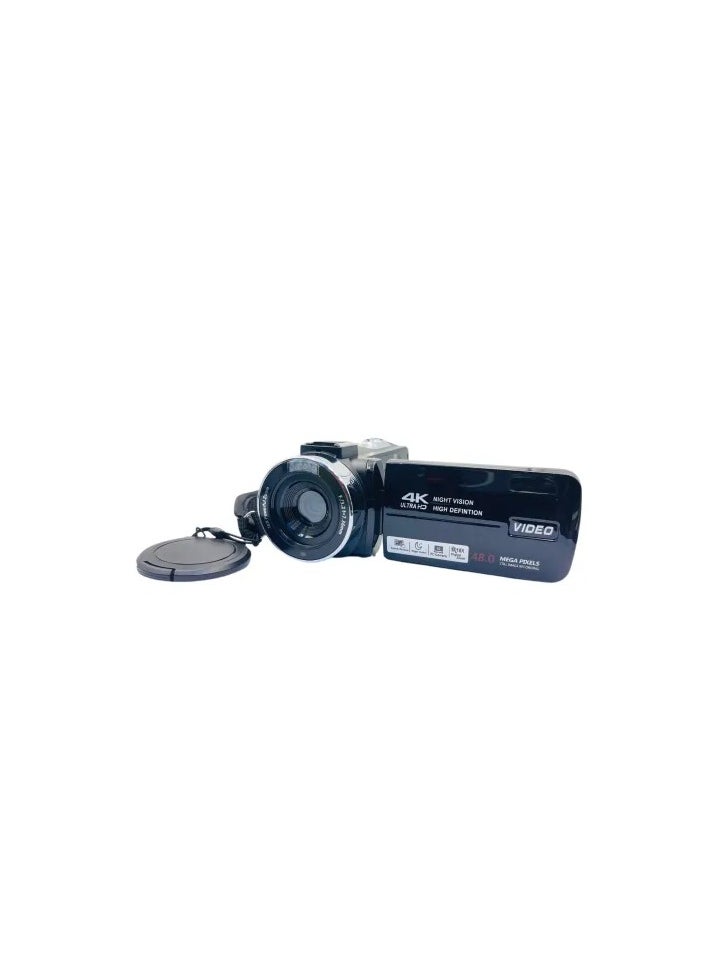 PROMAGE Promage 4K Ultra HD Camcorder – 18x Digital Zoom Video Camera with Flip Screen, External Microphone Support, Remote Control & Night Vision  - Image 1