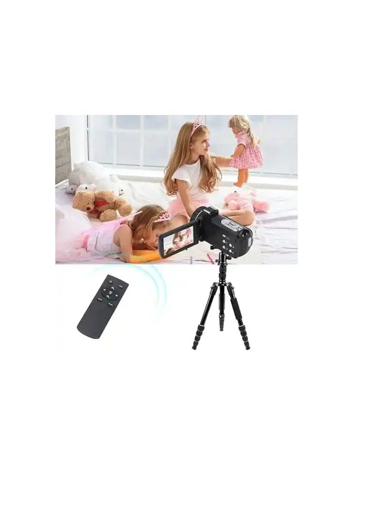 PROMAGE Promage 4K Ultra HD Camcorder – 18x Digital Zoom Video Camera with Flip Screen, External Microphone Support, Remote Control & Night Vision  - Image 3