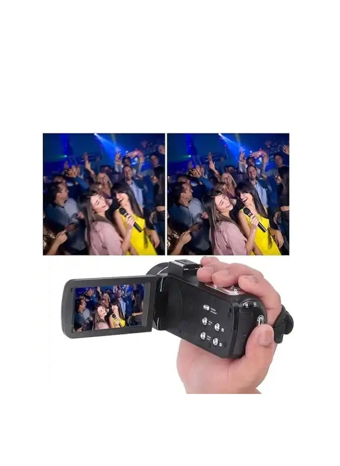 PROMAGE Promage 4K Ultra HD Camcorder – 18x Digital Zoom Video Camera with Flip Screen, External Microphone Support, Remote Control & Night Vision  - Image 5