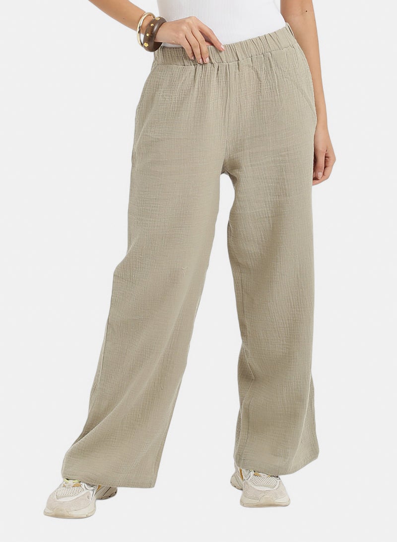 كارينا بنطلون استرخاء بقصة مستقيمة - Image 1