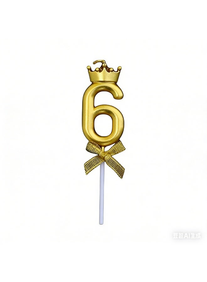 Gold Number Birthday Candles for Men, Women, Happy Birthday Party Cake Topper Decoration Gifts for Wedding Anniversary Celebration - Image 2