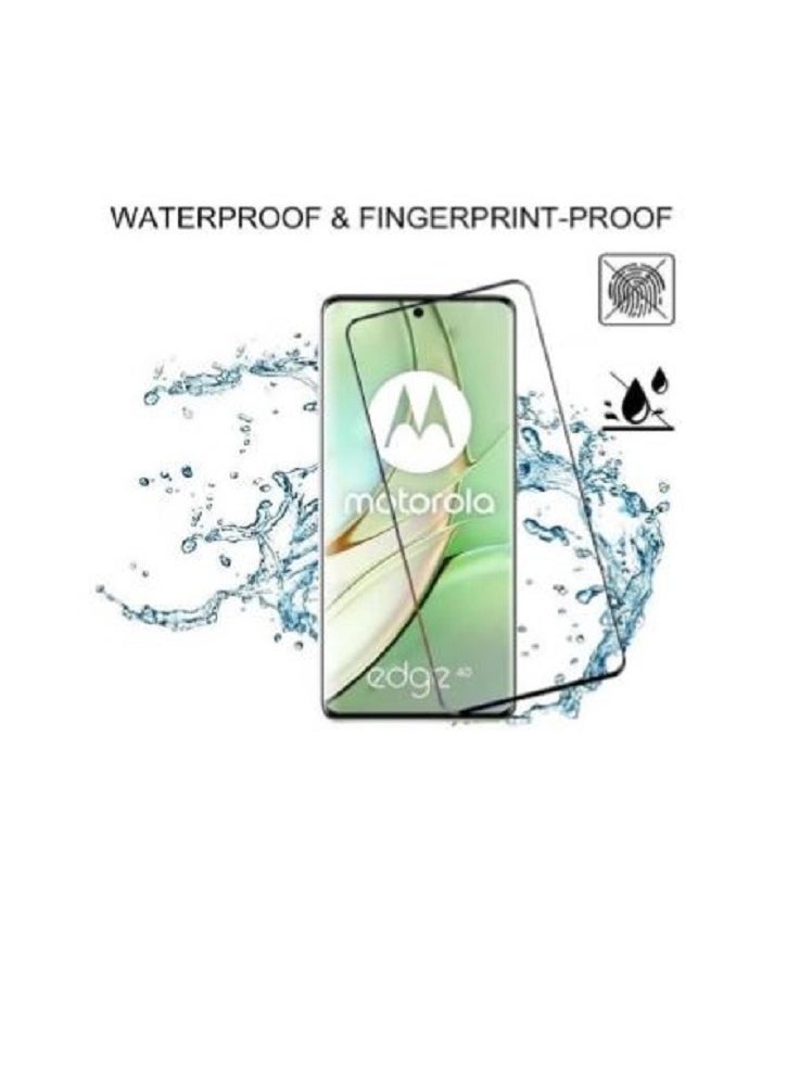 Generic - UV Full Glue Curved Tempered Glass Screen Protector Motorola Moto E40 - Image 1