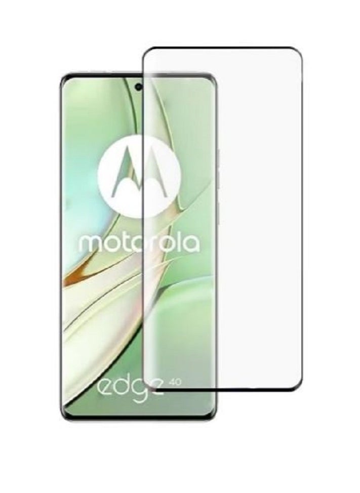 Generic - UV Full Glue Curved Tempered Glass Screen Protector Motorola Moto E40 - Image 1