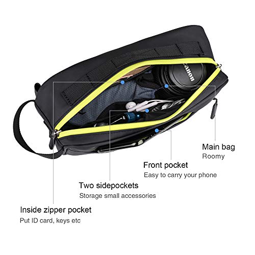 Rhinowalk Bike Handlebar Bag, Multifunctional Waterproof Mountain Bike Crossbar Front Bag Road Bike Basket Bicycle Frame Bag Waist Shoulder Bag Bicycle Bag Professional Cycling Accessories - Image 3