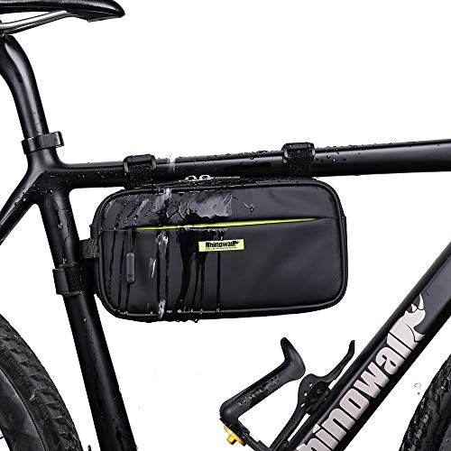 Rhinowalk Bike Handlebar Bag, Multifunctional Waterproof Mountain Bike Crossbar Front Bag Road Bike Basket Bicycle Frame Bag Waist Shoulder Bag Bicycle Bag Professional Cycling Accessories - Image 5