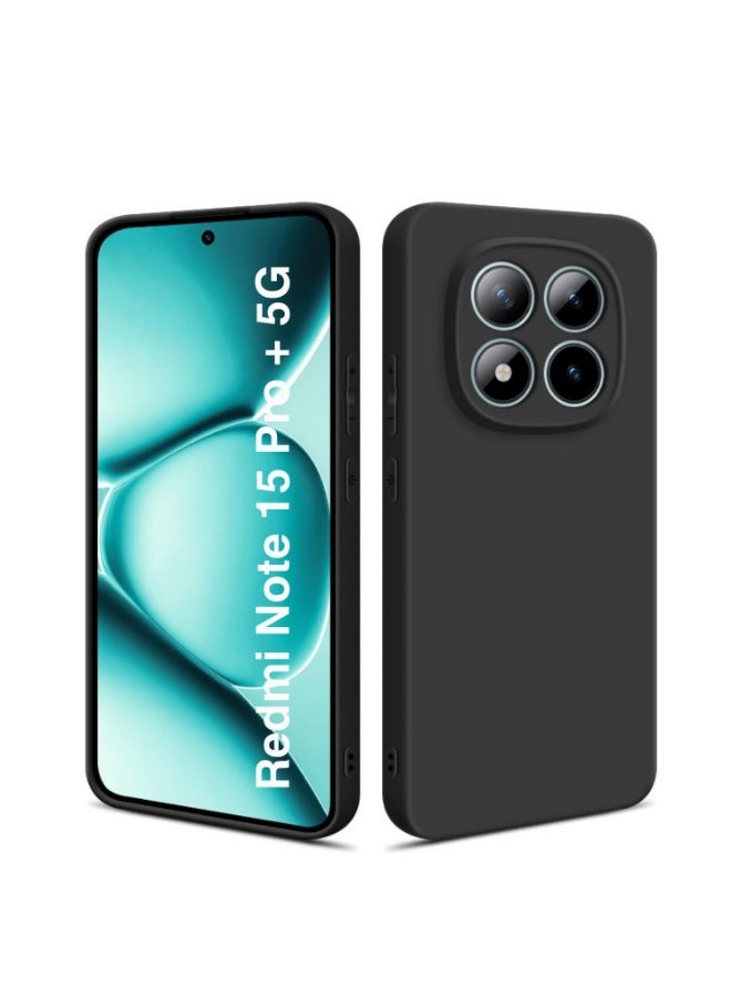 Betcolyn for Redmi Note 15 Pro Plus 5G Case, Slim Matte Finish Protective Shell, Anti-Fingerprint & Anti-Scratch, Precise Camera Hole Protection, Sweat-proof Ultra-Thin Lightweight Back Cover - Black - Image 1