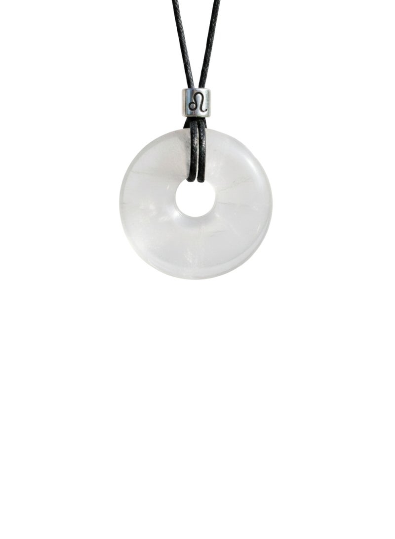 British Fossils Zodiac Pendant Leo - Quartz - Image 1