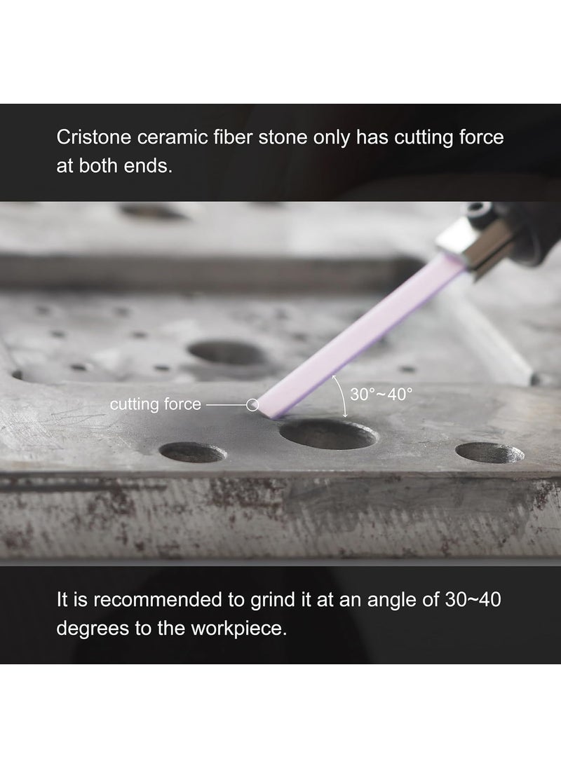 Miracle MIRACLE Cristone Ceramic Fiber Stones Pack of 6100L x 4W x 1T mm for Grinding Polishing Deburring Lapping Metal Wood Molds Plastic Compatible with Air Tools 150  200  400  600  800  1000  - Image 5