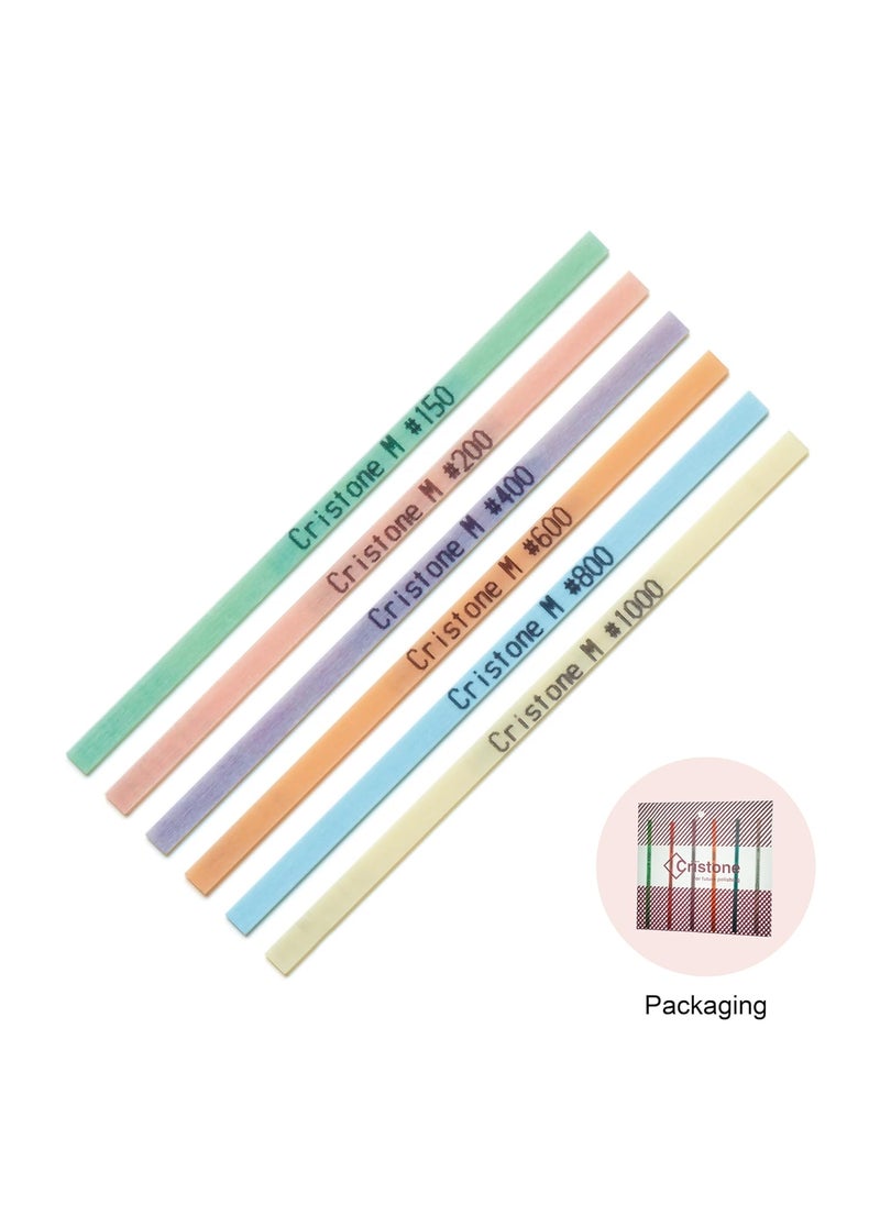 Miracle MIRACLE Cristone Ceramic Fiber Stones Pack of 6100L x 4W x 1T mm for Grinding Polishing Deburring Lapping Metal Wood Molds Plastic Compatible with Air Tools 150  200  400  600  800  1000  - Image 2
