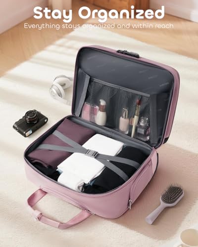 AUROTIER Rolling Laptop Bag Women, Rolling Briefcase for Women with Dual Lock, 16 Inch Computer Bag with Wheels, Roller Underseat Carry On Luggage Personal Item Suitcase for Work Travel Business - Image 3