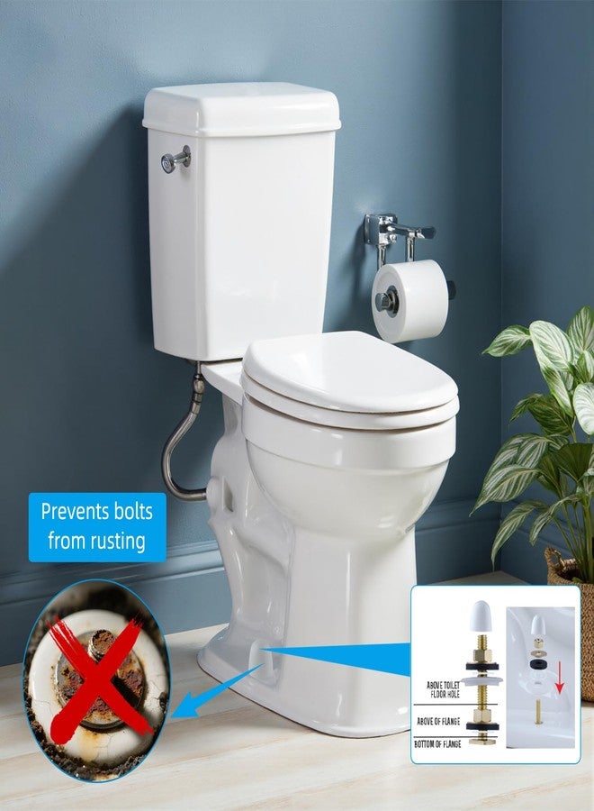 Hibbent Extra Thick Toilet Wax Ring, Toilet Bowl Wax Seal Kit with Closet Bolts, PE Flange and Extra Retainers, Thick Wax Ring Gasket for 3-inch/4-inch Waste line-Gas, Odor and Watertight Seal - Image 4