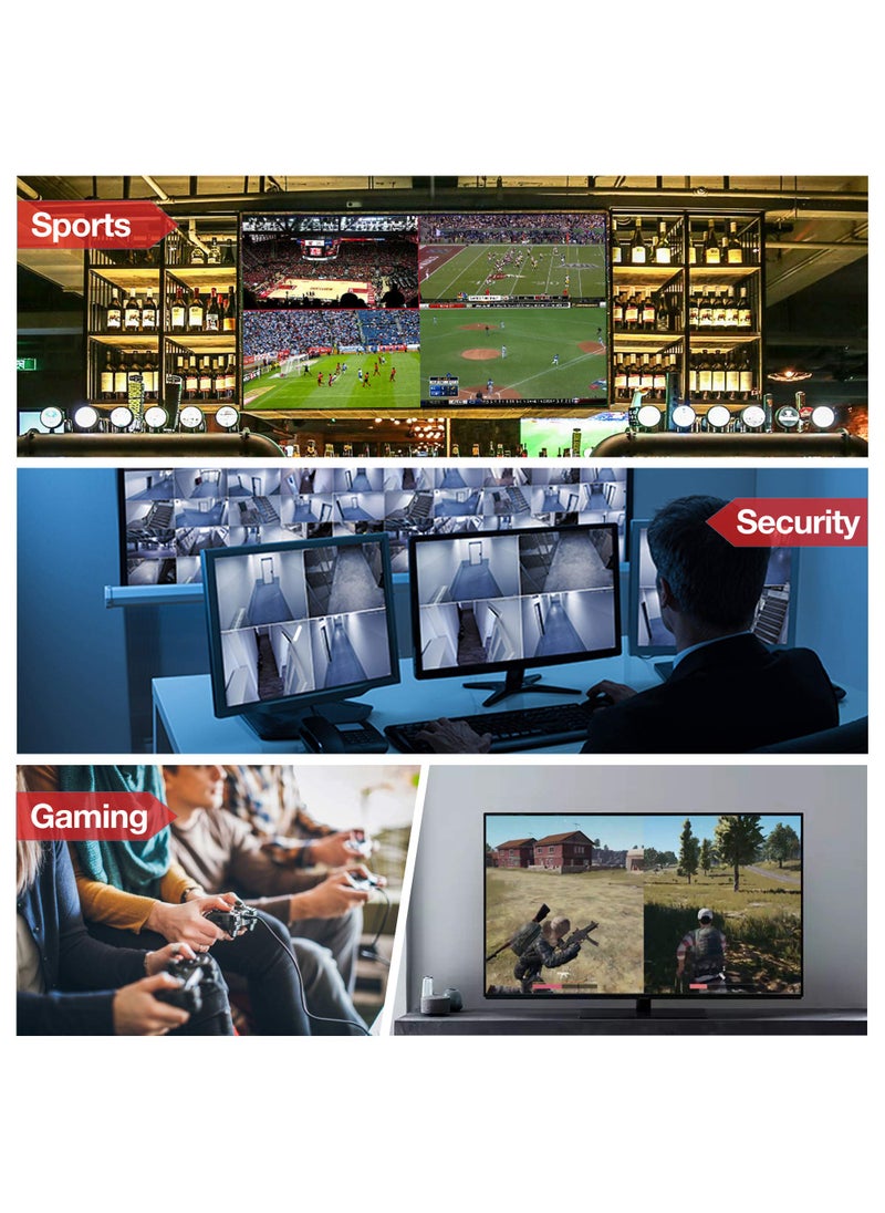 Expert Connect Expert Connect 9-Channel HDMI Multi-Viewer/Screen Divider/Switch | 1080p / 4K@30Hz | 11 Viewing Modes  - Image 5
