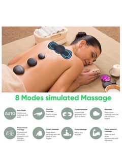 ELTRAZONE Body Massager,Neck Massage Machine Rechargeable Portable Wireless Mini Reusable Pain Relief EMS Massager with 8 Modes and 19 Levels for Shoulder,Arms,Legs  - Image 3