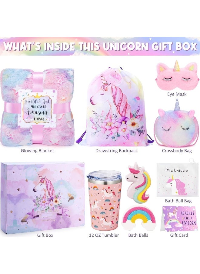 Generic Tiblue Unicorn Gifts for Girls, Girls Toys Age 4-6 6-8, Easter Gift for Kids Tween Girl Gift Trendy Stuff Birthday Gifts for 3 4 5 6 7 8 9 10 Year Old Toddler Teen Unicorn Toys for Girl Daughter Niece  - Image 2
