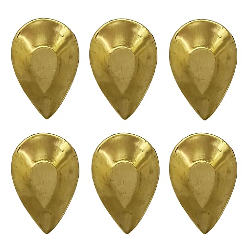 HOKOYA Pital Formal Diya Sets for Diwali / Dussehra / Evening Puja in Home / Mandir / Temple (Medium, 12) - Image 1