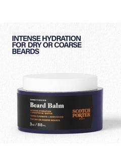 scotch porter Scotch Porter Conditioning Beard Balm & Moisturizing Beard Wash Bundle - Smooth, Shape, Moisturize & Cleanse while Encouraging Growth for a Fuller/Healthier-Looking Beard - Original Scent, Two Pack  - Image 3