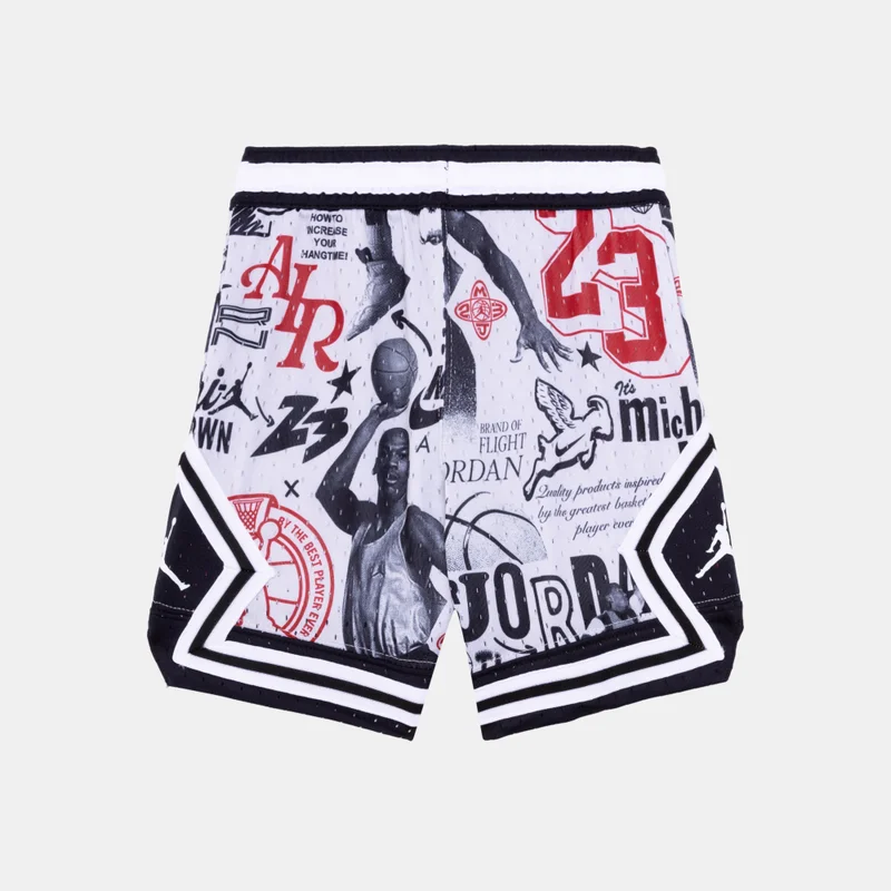 Jordan Yellow Kids' Dri-FIT MJ Printed Basketball Shorts  | Best Price UAE