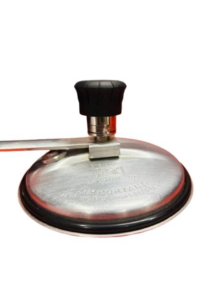 Vooli طباخ ضغط معدني مع غطاء أسود سيتي سيتي مناسب لطباخات الضغط من 1.5 لتر إلى 10 لتر مع دعم - Image 3