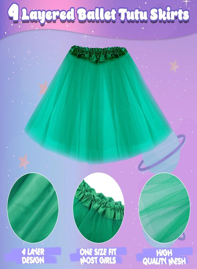 Hoemwarm 9 PCS 4 Layers Tutu Skirt for Toddler Girls, Princess Tutu Dresses for Toddler Girls 2-8 Years Birthday Party Fluffy Tulle Tutu Dresses Multicolor - Image 4