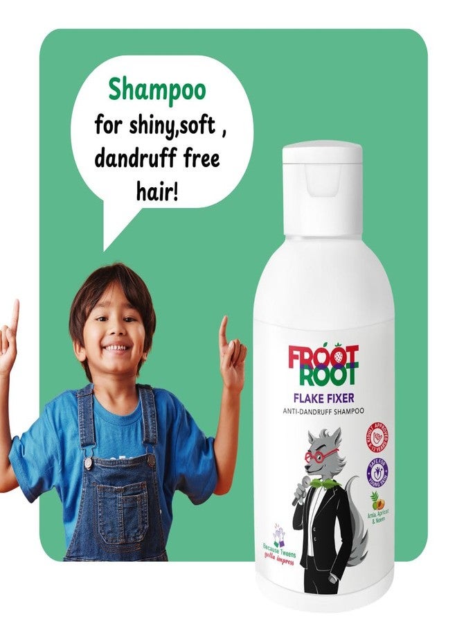 Froot Root Kids Combo - Anti Dandruff Shampoo + Face Wash for Tweens (100ml x 2) | Sulfate-Free, Gentle Skincare & Haircare for Ages 5-12 | No Parabens, SLS or Silicones - Image 3