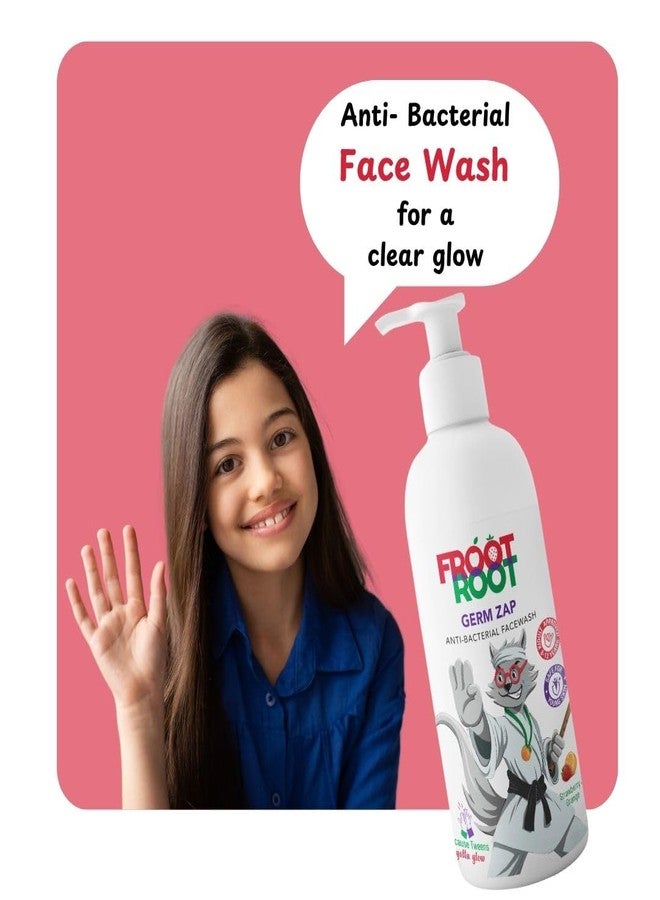 Froot Root Kids Combo - Anti Dandruff Shampoo + Face Wash for Tweens (100ml x 2) | Sulfate-Free, Gentle Skincare & Haircare for Ages 5-12 | No Parabens, SLS or Silicones - Image 2