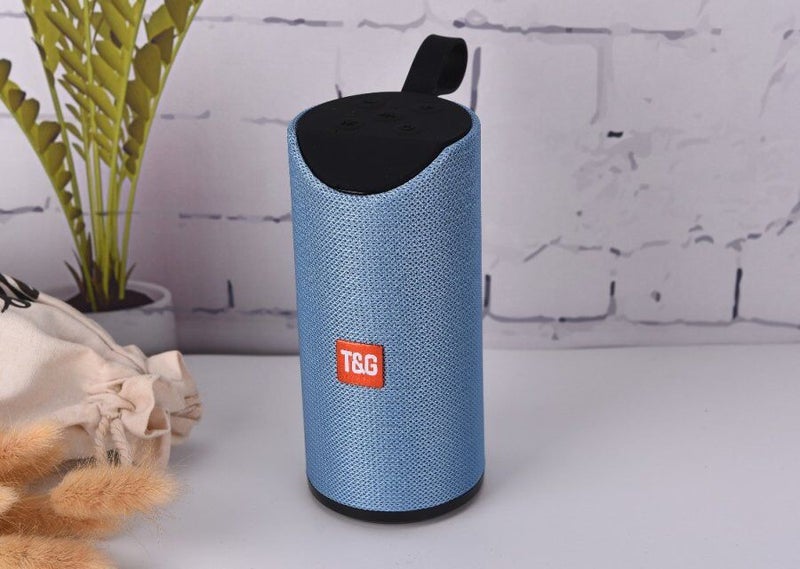 مكبر صوت بلوتوث TG113 الأكثر مبيعًا - ميني محمول من القماش مع مضخم صوت لاسلكي وفتحة بطاقات، هدية مثالية