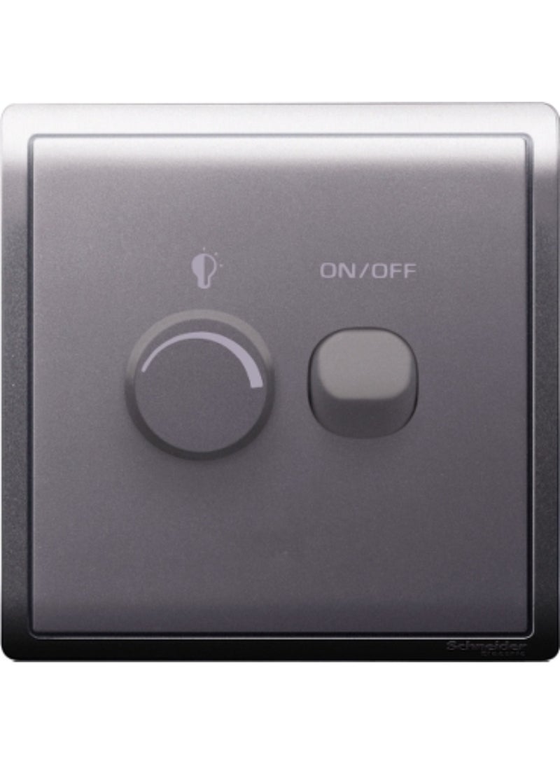 Schneider Electric 450W 240V 1 Gang Dimmer with Switch, Lavendar Silver - E8232RD450U_MB_G1